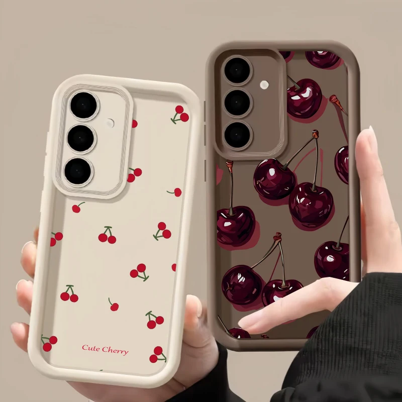 Stylish Cherry Design Phone Case - Enhanced Protection & Elegance