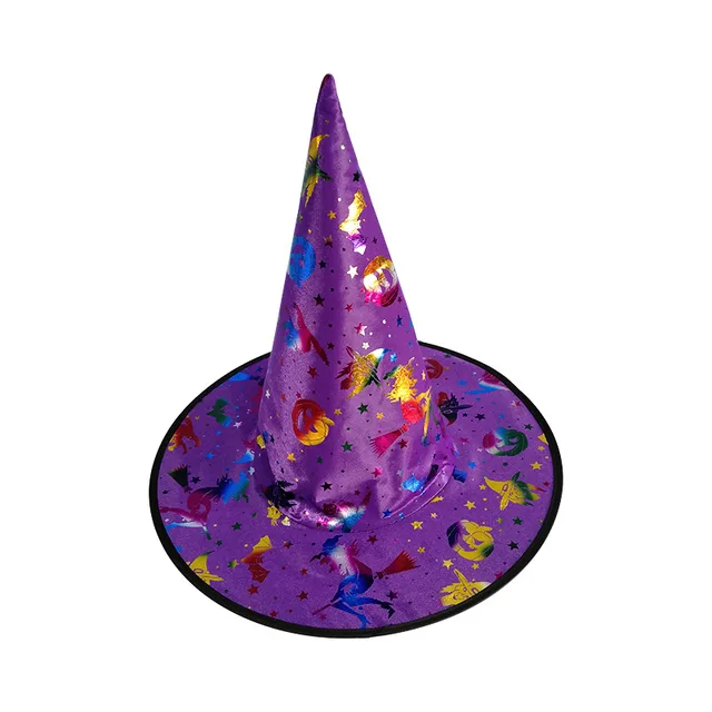 Gold Plated Witch Hat - Glamorous Halloween Costume Accessory for Makeup Balls and Parties - Image 4