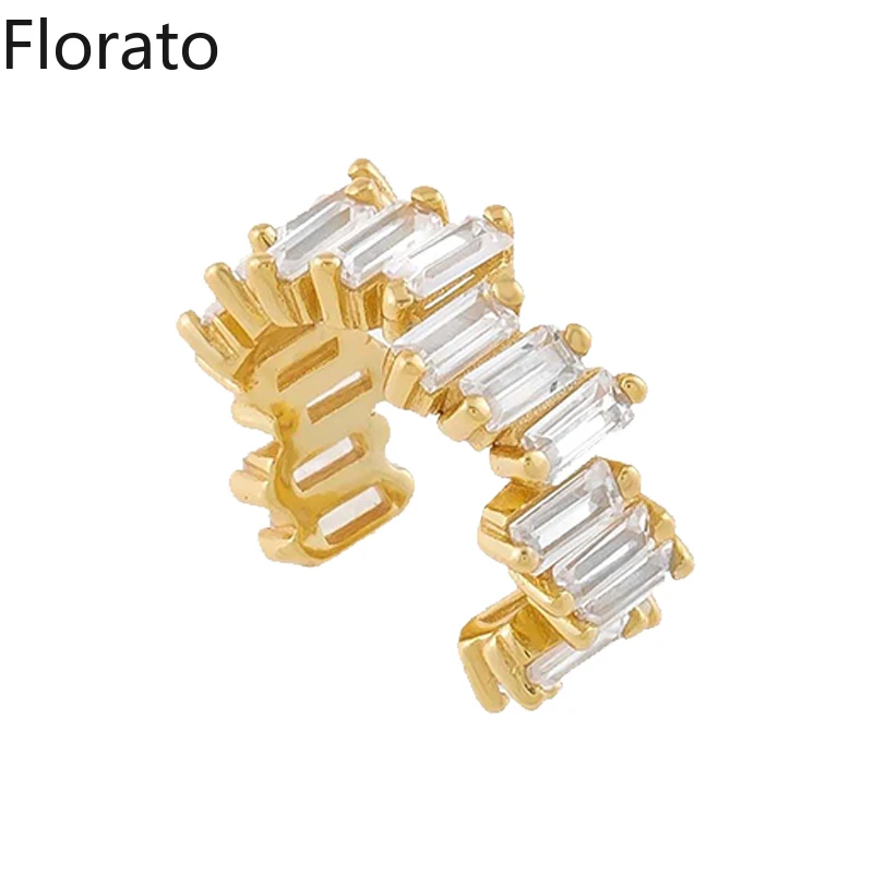 Set Di 3 Orecchini A Polsino Non Forati – Placcati Oro 14K Con Zirconia, Ipoallergenici, Regolabili, Per Donna, Gioielli Finti Alla Moda - 5