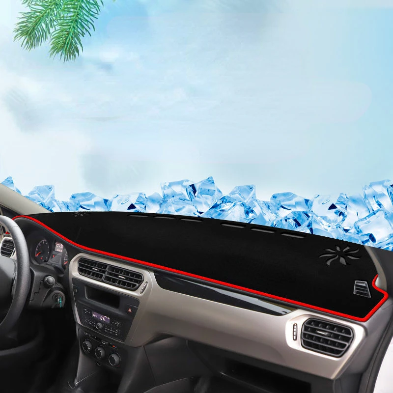 

Для Citroen Elysee 2014-2019, аксессуары для украшения автомобиля, крышка приборной панели, избегайте фотооболочки, защита ковров