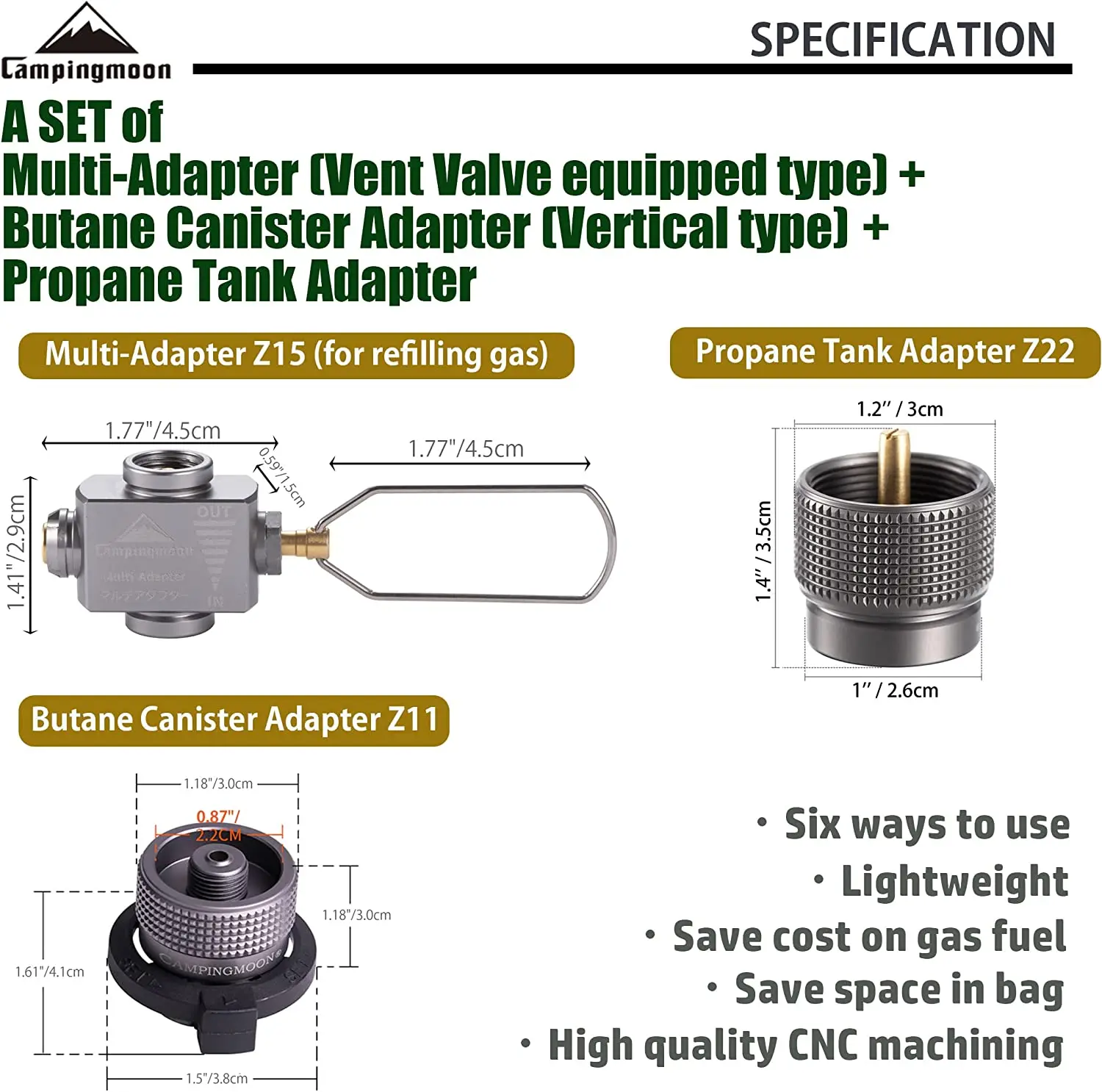 Eco-Friendly Gas Save Adapter for Portable Camping Stoves
