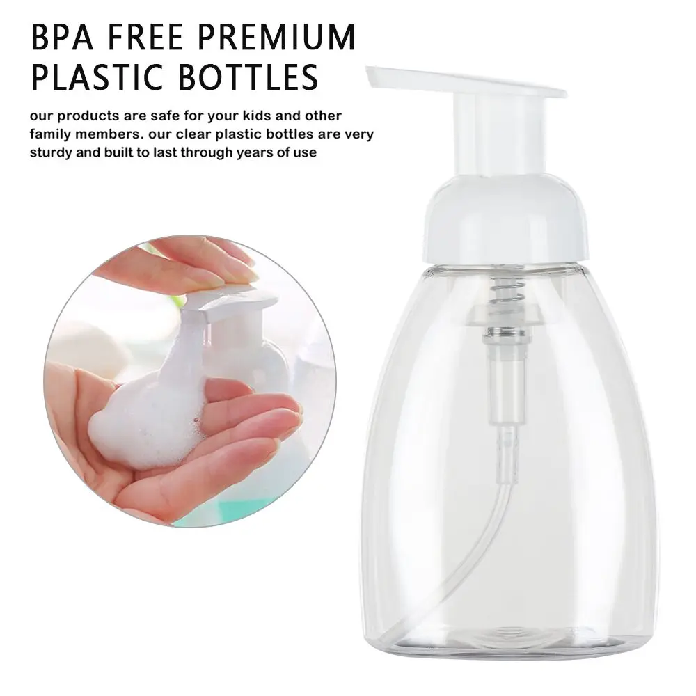 Clear Blue Shampoo Lotion Shower Gel Foam Pump Bottles Foaming Bottle Liquid Soap Whipped Mousse Points Bottling 2
