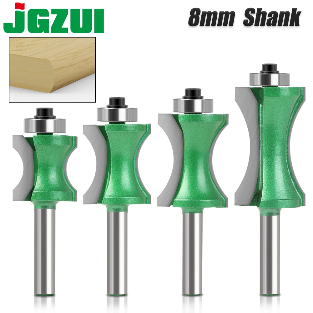 1pcs8mmShankHalfRoundbitconvexedgingBitsforwoodendmill