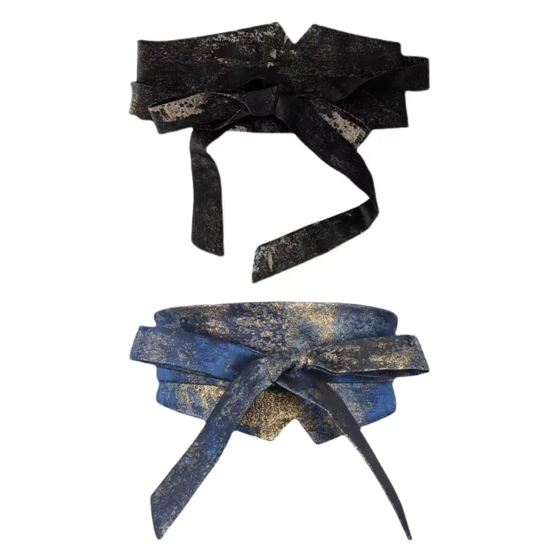 

Vintage Wide Waist Bands Belt Novel Design Double-Sided Waist Belt All-Matched Cloth Waist Belt Corset Cinchs Waistband