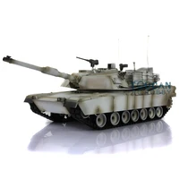 2.4Ghz 7.0 Heng Long 1/16 Snow Plastic Ver M1A2 Abrams RTR RC Tank 3918 Model TH17824-SMT4 2