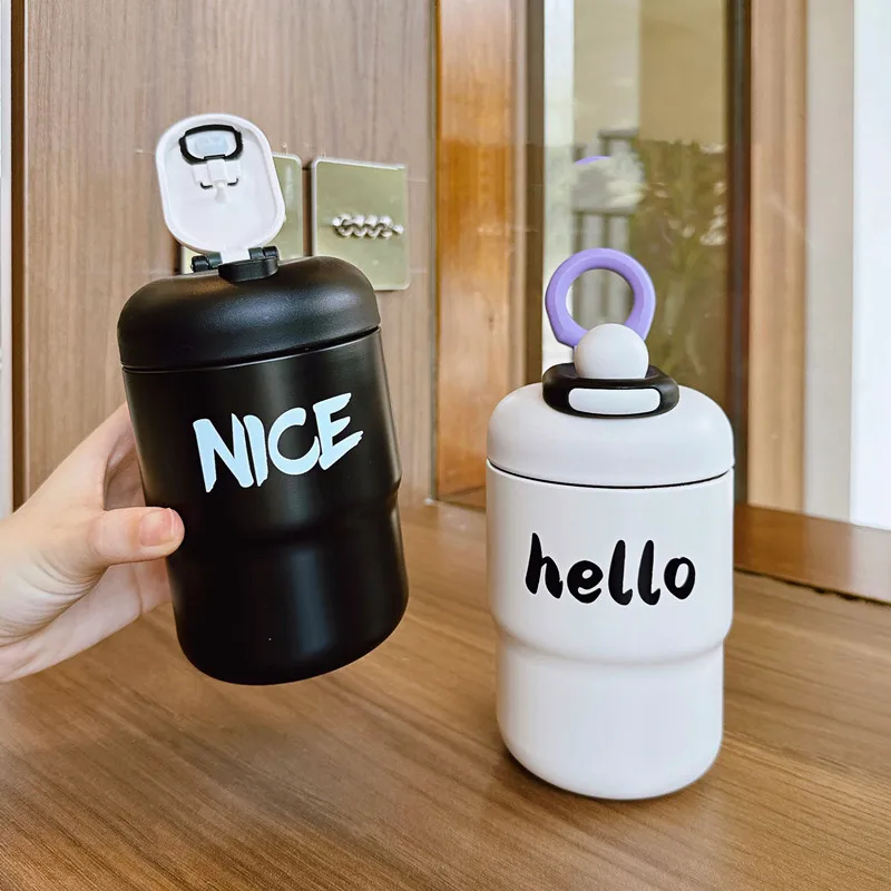 Stainless Steel Thermal Tumbler  Cute Stainless Steel Tumbler - Cute  Thermos Cup - Aliexpress