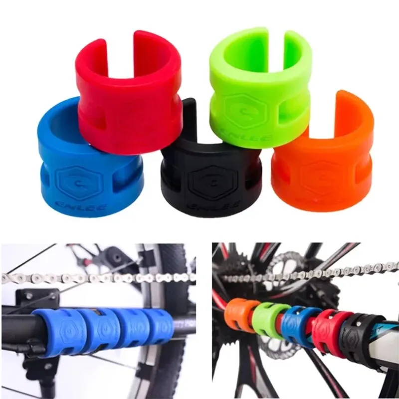 4pcs ENLEE Rubber Bicycle Chain Protector Road Mountain Bike MTB Frame Silicone Protection