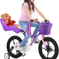 Siège de poupée de vélo pour enfants, adapté à la plupart des poupées et des animaux en peluche, mignon, facile à installer, siège de vélo pour enfants, accessoire de fixation de vélo 5