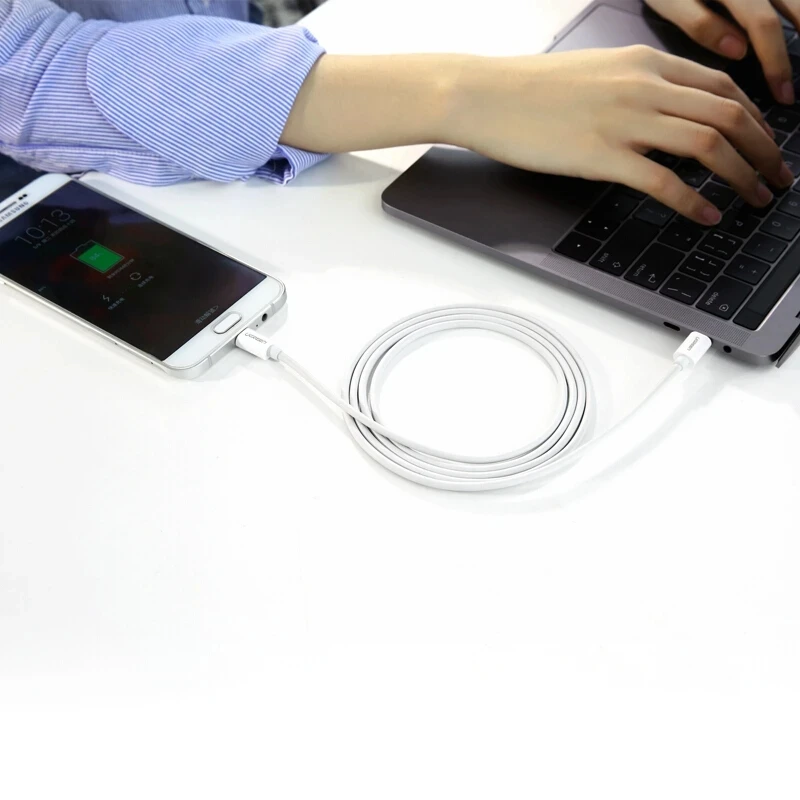 Ugreen tipo c para Micro Usb Cabo pd Dados de Carregamento para Huawei Xiaomi Sony Fone de Ouvido Jack Notebook Carregador Otg Cabo Áudio Android - Image 5