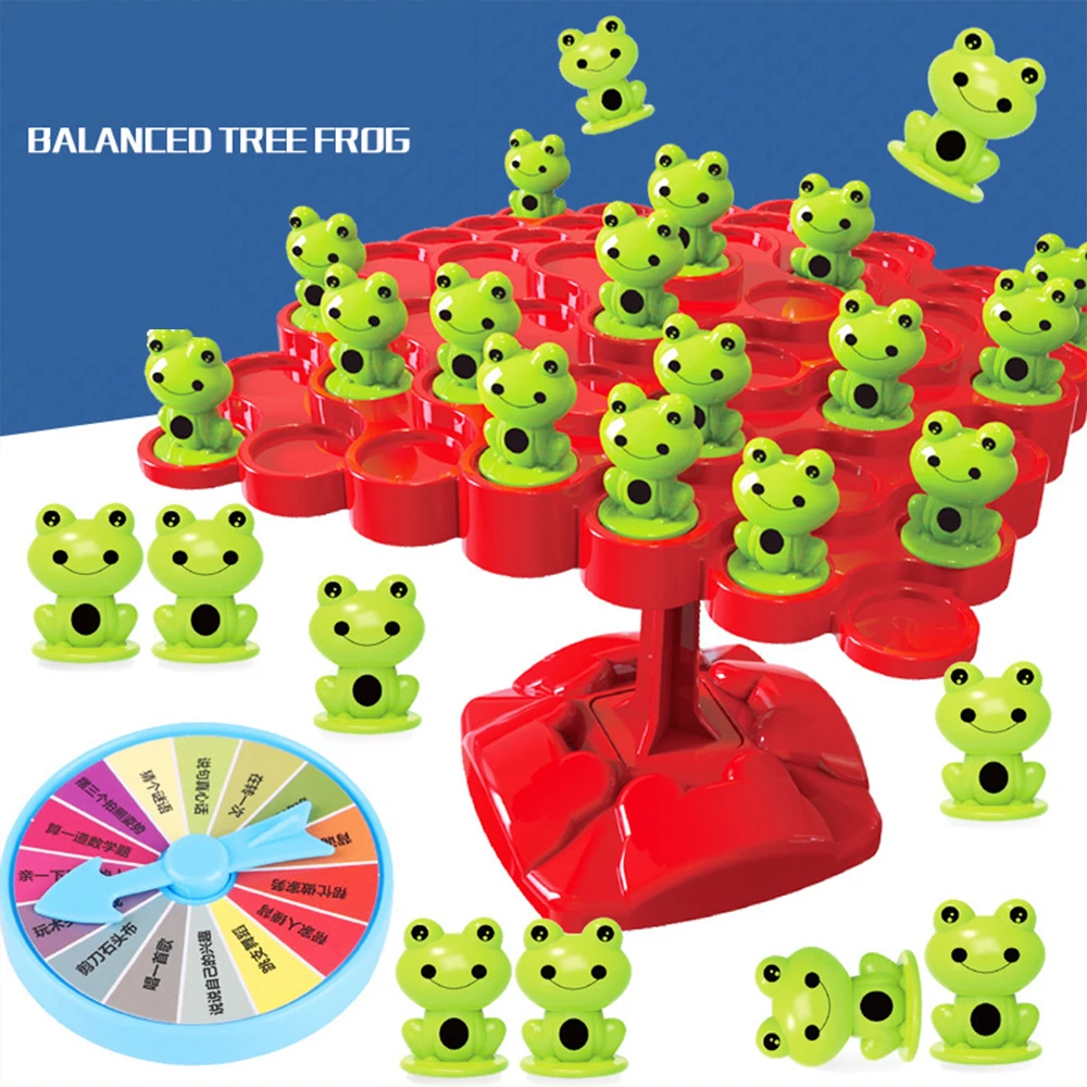

Frog Balance Tree Educational Parent-child Interaction Tabletop Game Toys Montessori Math Toy Balancing Board Puzzle For Kids