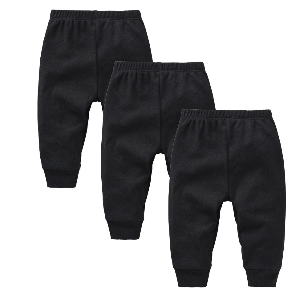 Baby Girls Boys Pants Solid Design Cotton 3 Pcs/lot 0-12 Months
