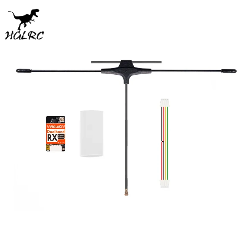 Récepteur HGLRC ELRS 915 MHz 2,4 GHz monté sur un drone FPV, prêt pour le vol longue portée