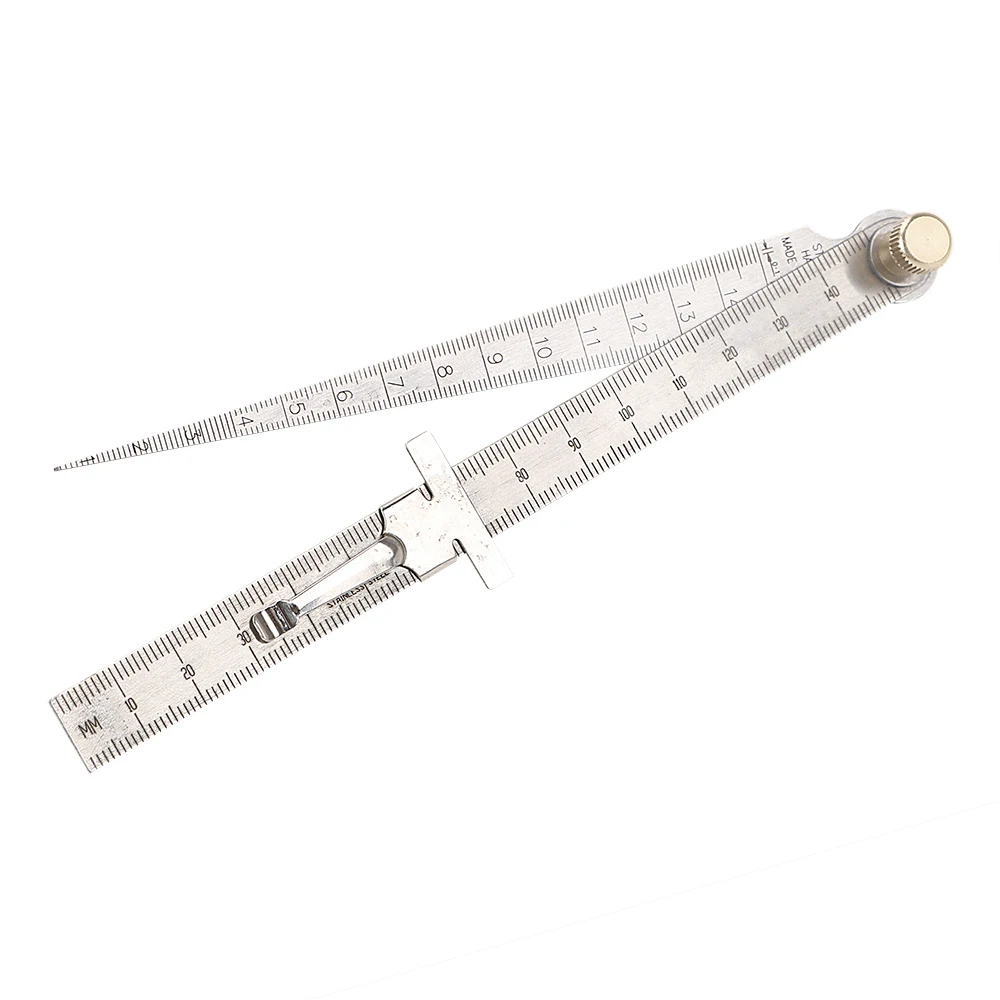 Bore Measurement Feeler Gauges Wedge Taper Ruler Stainless Steel for Drill Hole Measuring Tool 1-150mm