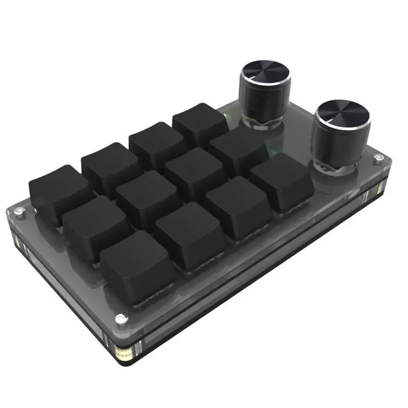 BluetoothUSBCustom12KeysKeyboardVolumeKnobProgrammingMacro