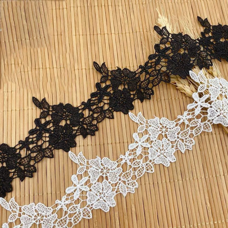 

30Yards DIY Pendant Handmade Clothing Lace Accessories Water Soluble Embroidery Ribbon Sewing Supplies Lace Trims 5cm