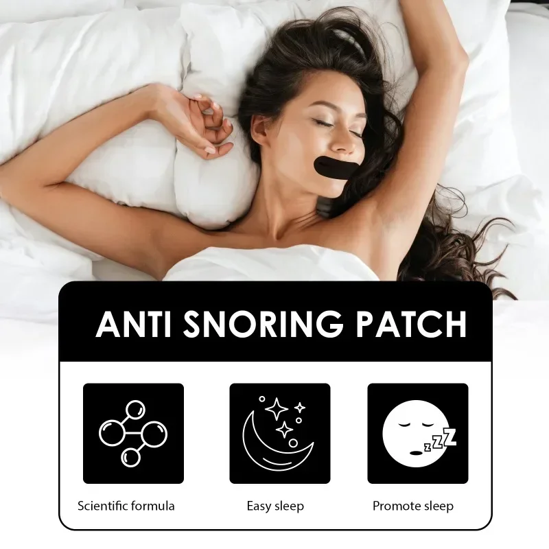 Stop Snoring Patch Nose Breathing Correction Improve Sleeping Promoting Better Breath Portable Night Sleep Mouth Orthosis Tape 5