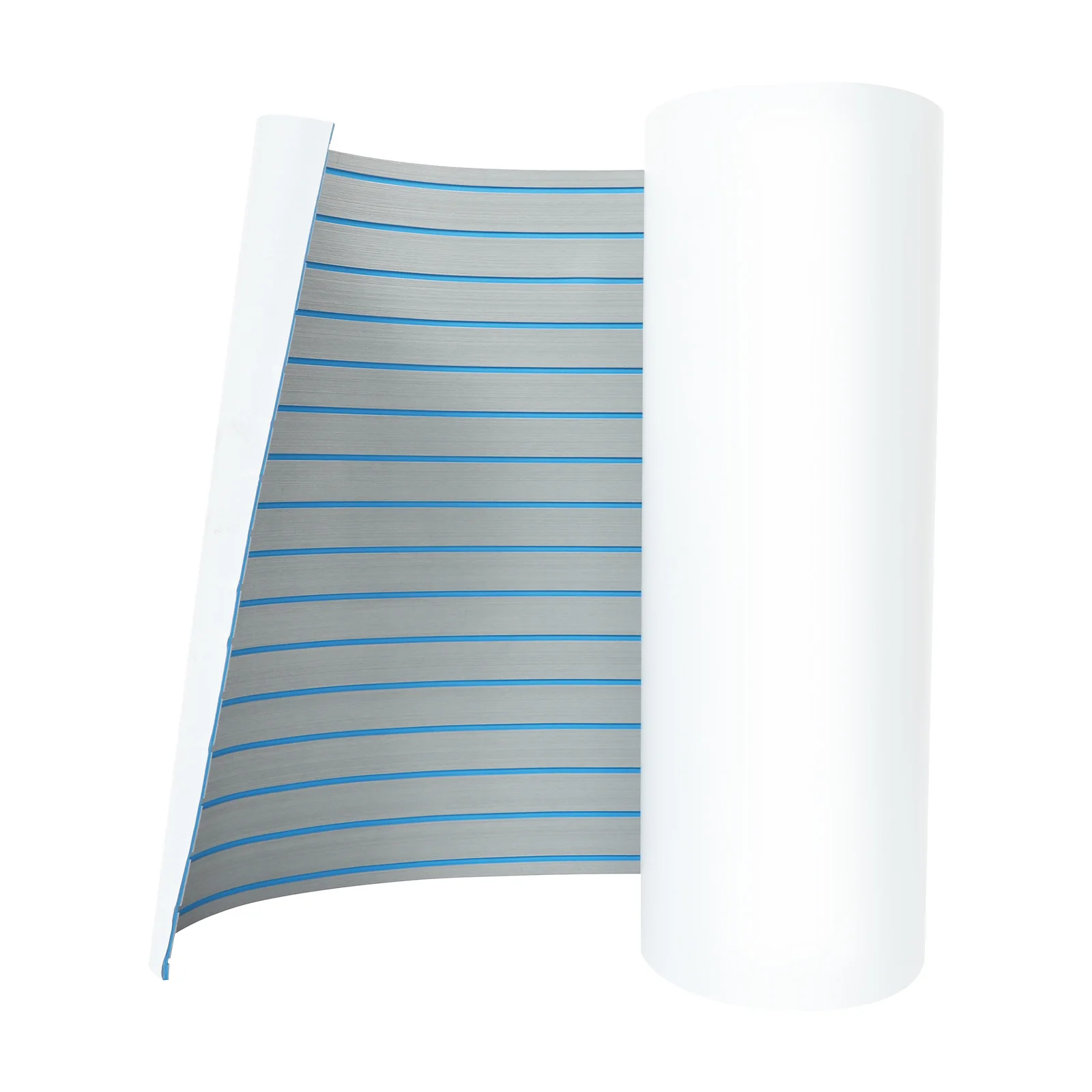240x90cm Rutschfeste EVA-Schaumstoffmatte für Bootsdeck Yachtboden, Wasserdichter Anti-Rutsch DIY Grau-Blau Gestreifter Bodenbelag – Detail 10
