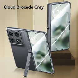 Matte Skin - Friendly Folding Case with Mirror Film & All - Inclusive Protection for Motorola Razr Fold (GRAY)
