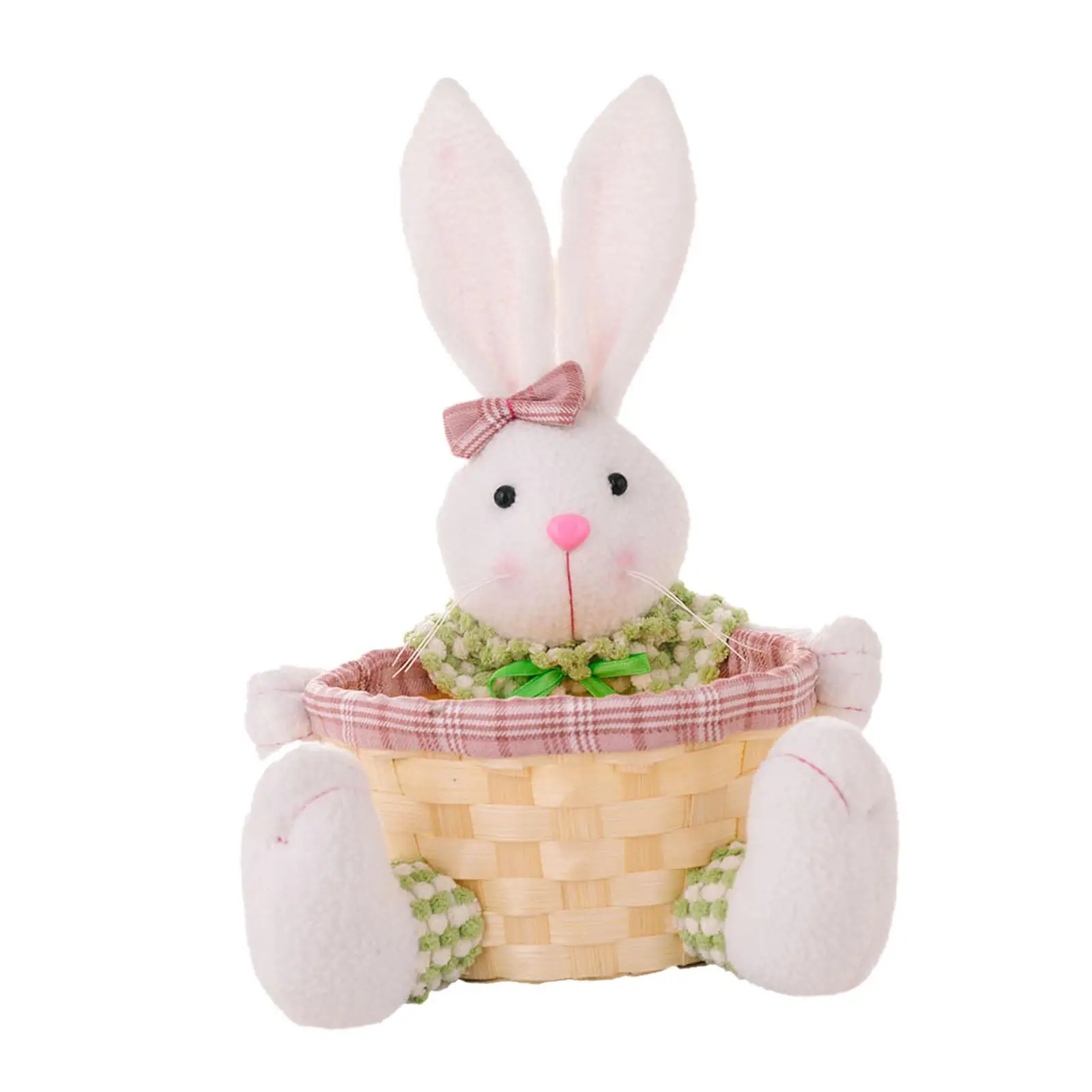Easter Basket Handmade Gifts Basket Easter Eggs Container Desktop Ornament Toy Storage Picnic Hamper for Boys Girls Kids