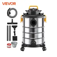 VEVOR Stainless Steel Wet Dry Shop Vacuum Wet  Dry Vac Powerful Suction  Small Shop Vac Perfect for Carpet Debris  Pet  Hair 1