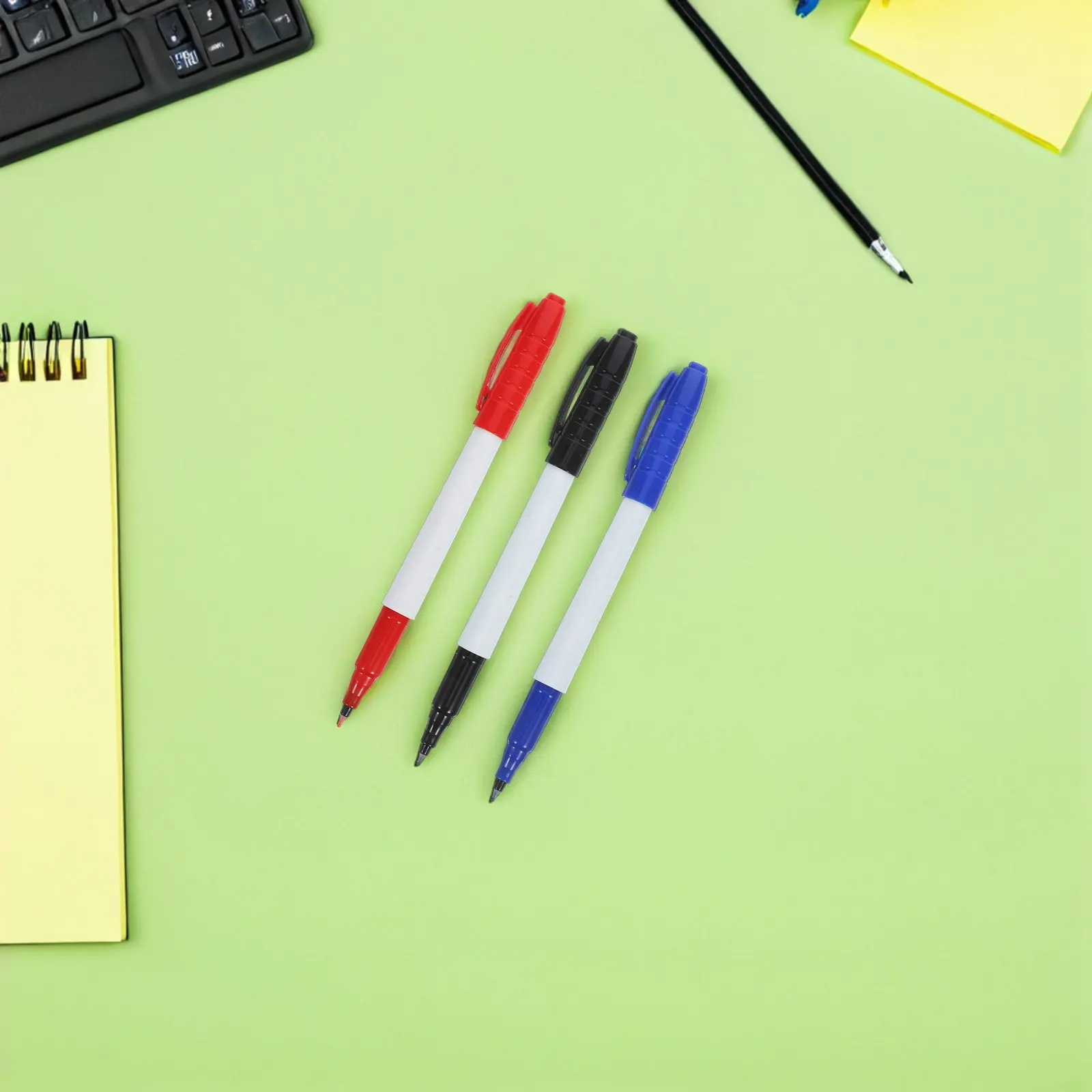 12Pcs 파인 팁 0.5mm 드라이 지우기 마커 컬러 화이트 보드 펜 학교 사무실 홈 유리 플라스틱 보드 용 지울 수있는 부드러운 펜