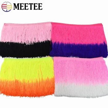 1/2/3M Meetee 20cm Frangia Nappe Trim Rifiniture decorative Frange da cucire per vestiti Tenda Nastri Nastri Accessori in pizzo