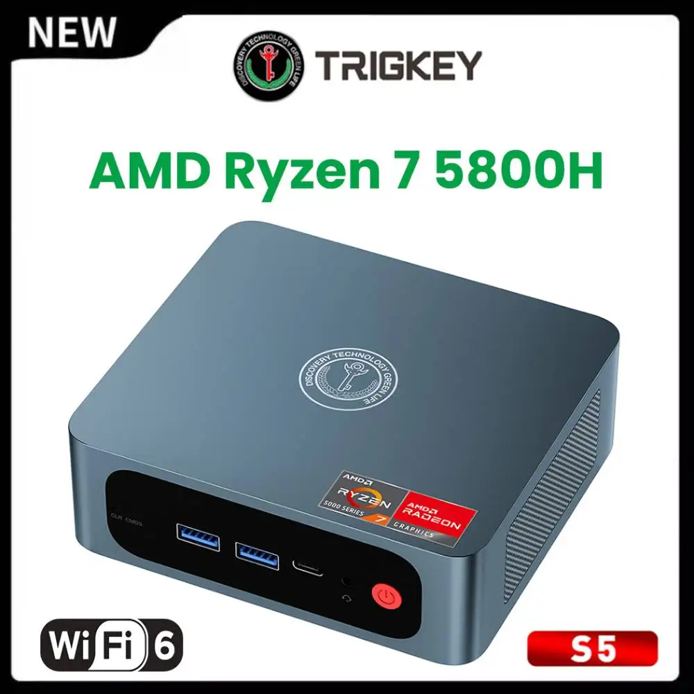 Mini Computer TRIGKEY S5 Mini PC With Ryzen 5 5500U, 16GB RAM