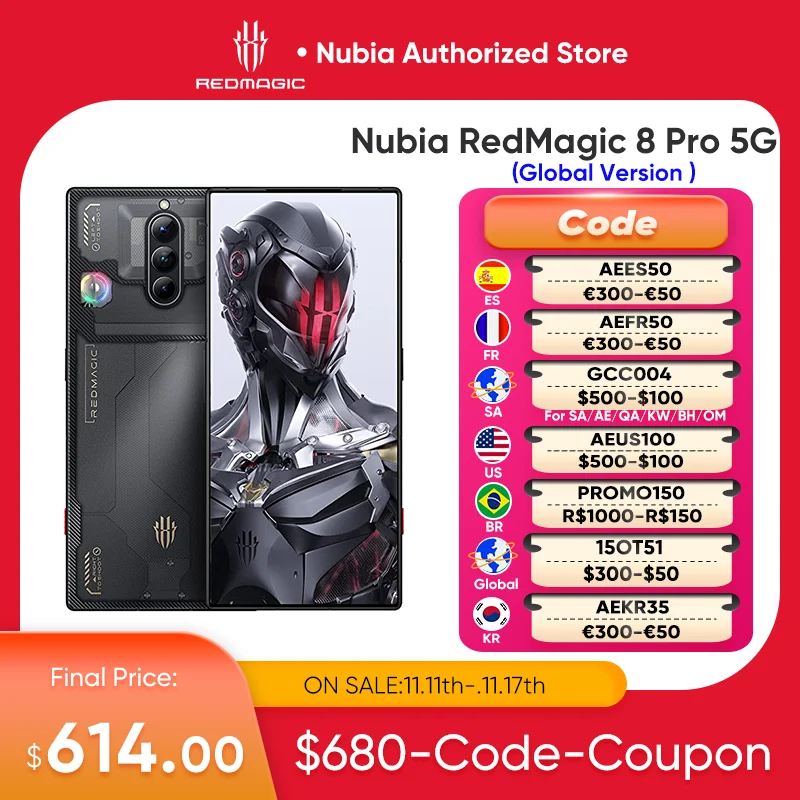 Nubia Red Magic 8 Pro in global distribution 