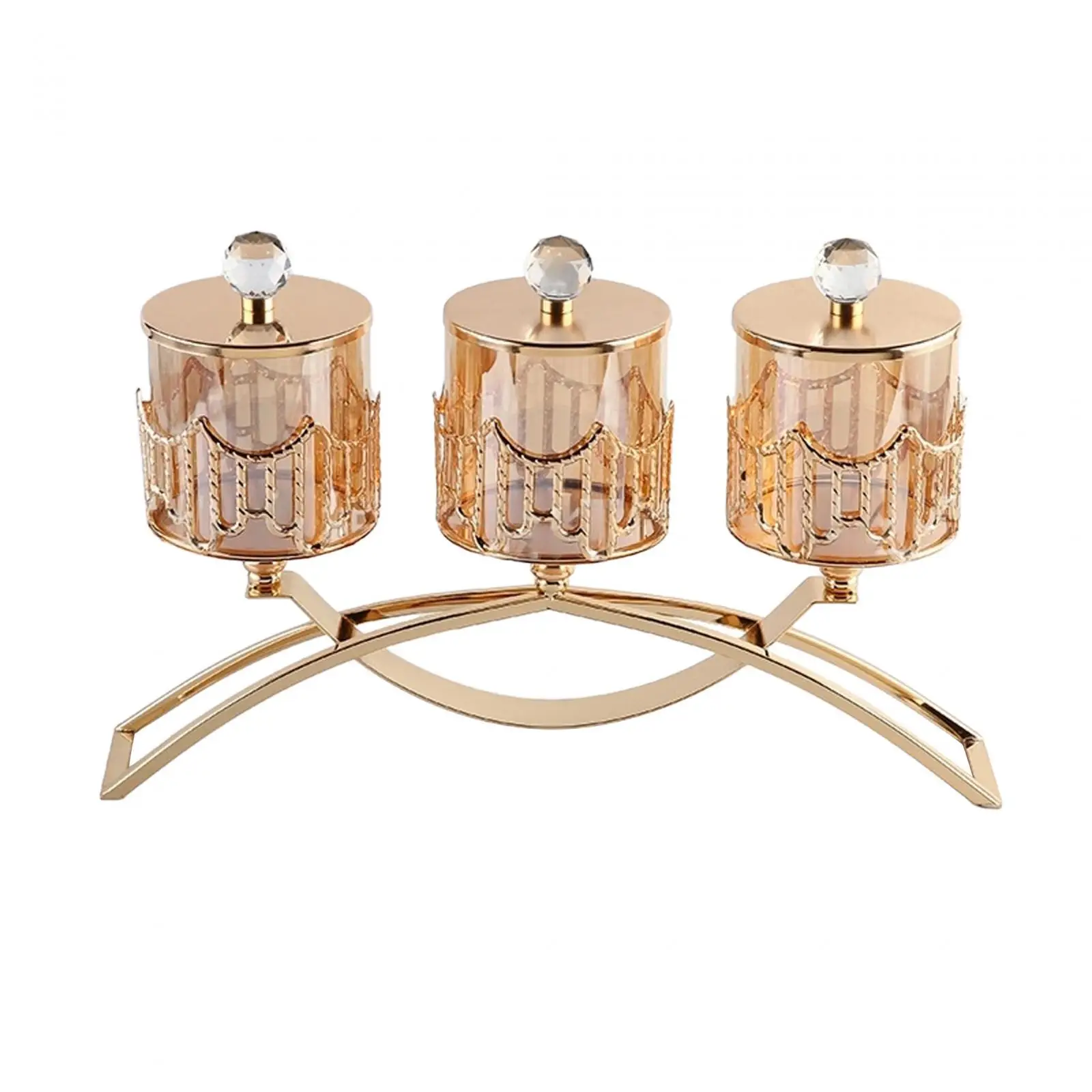 

Tea Light Candlestick Holder 3 Arms Candelabra Table Candle Holder for Party