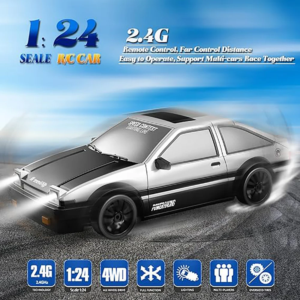 2.4G 帮Ʈ RCī, 4WD RC 帮Ʈ  ڵ 峭,   ڵ  AE86, ̽ ī ,  ũ 