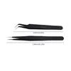 Antistatic Black Manicure Tool Acrylic Gel Nail Art Rhinestones Sequins Paillette Picking Nipper Tweezers HOT 6