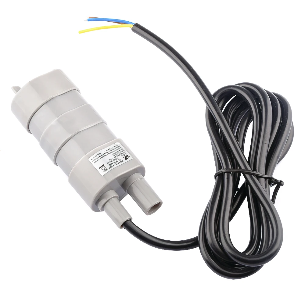 Micro Bomba de Água Submersível do Motor dc 12v 24v 1.2a 5m 600l h 612v para o Aquário Solar Três Fios Jt500