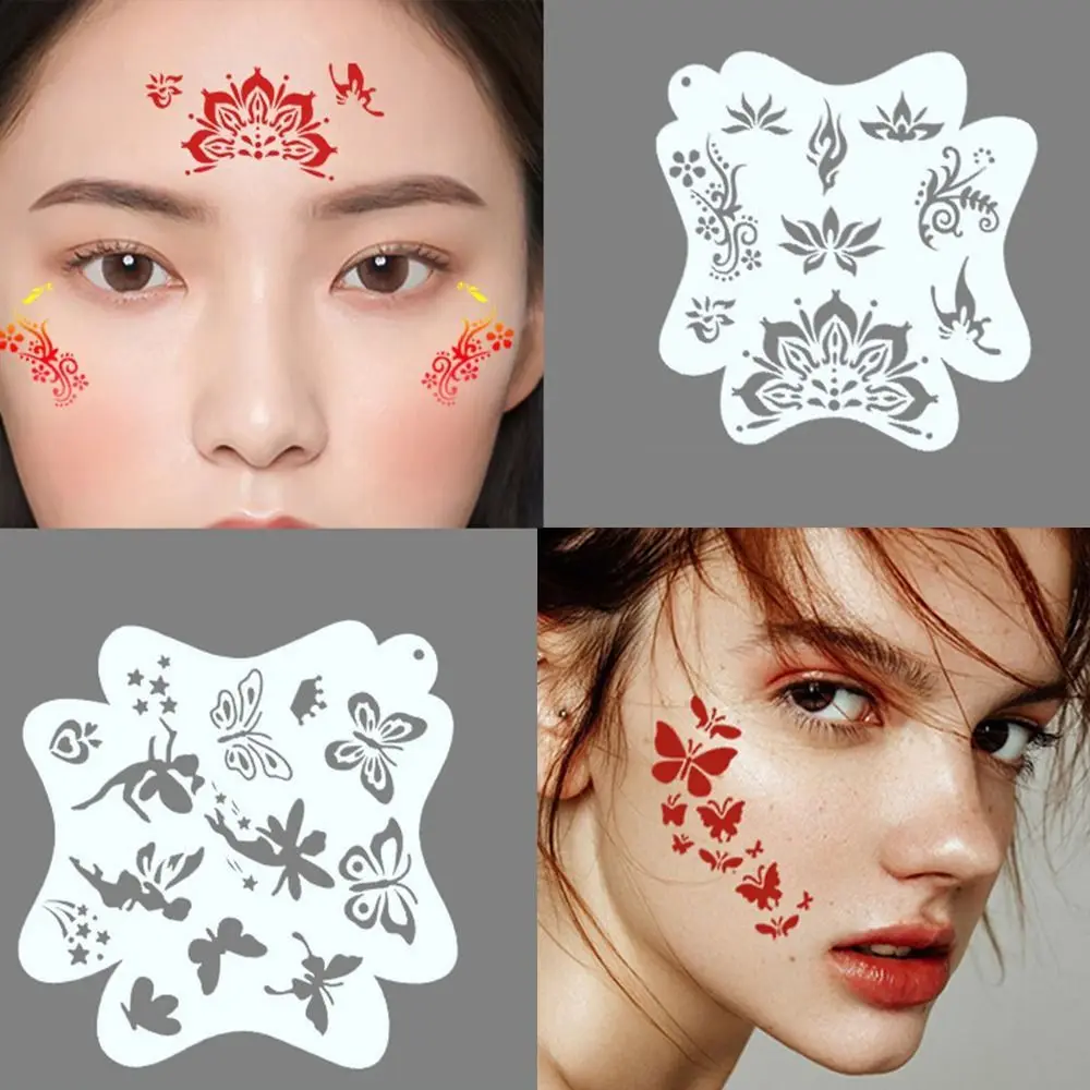 Face Paint Stencils Reusable Templates For Adults Kids Parties Makeup Tools