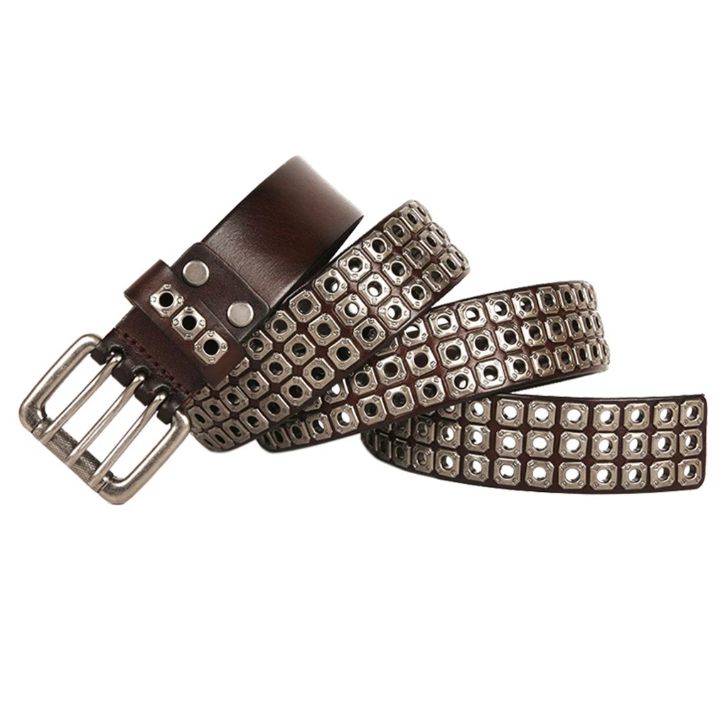 

Friendly Reminder Authentic Hip Hop Belts For Men And Women Punk Rock Style Rivet Belt Versatile