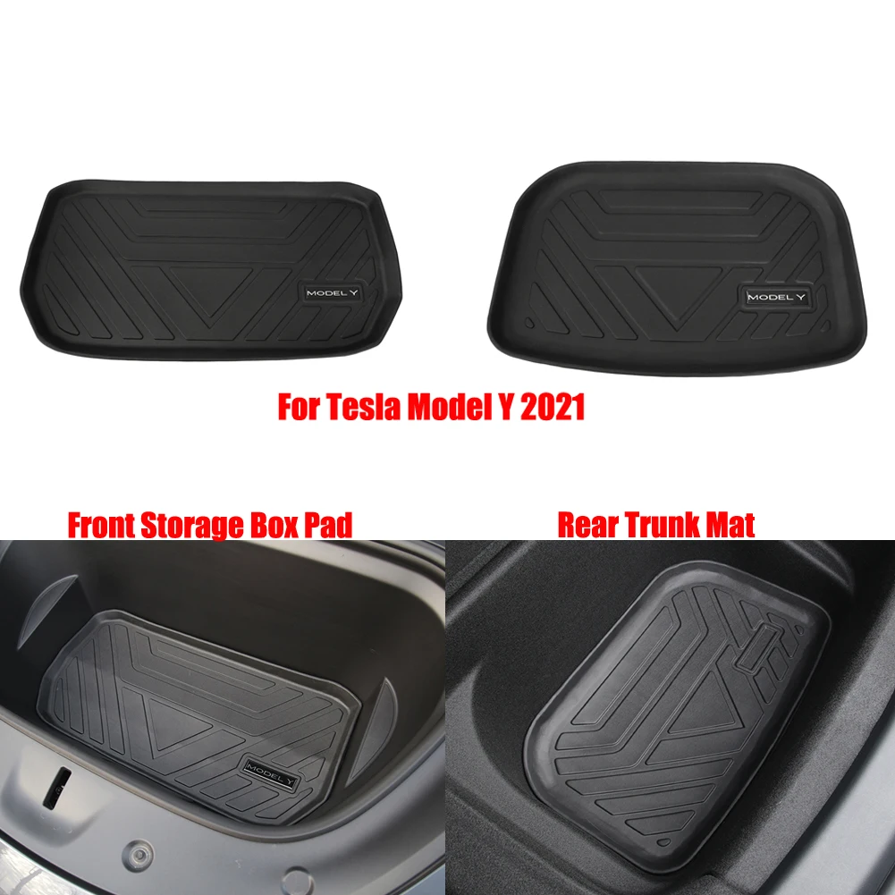 Auto Kofferraum Matte Pad Für Tesla Modell 3 Hohe Qualität Innen