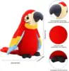 Talking Parrot Plush Pal Repeat What You Say Macaw Stuffed Animal Electronic Record Interactive Animated Bird Shake Wings 2