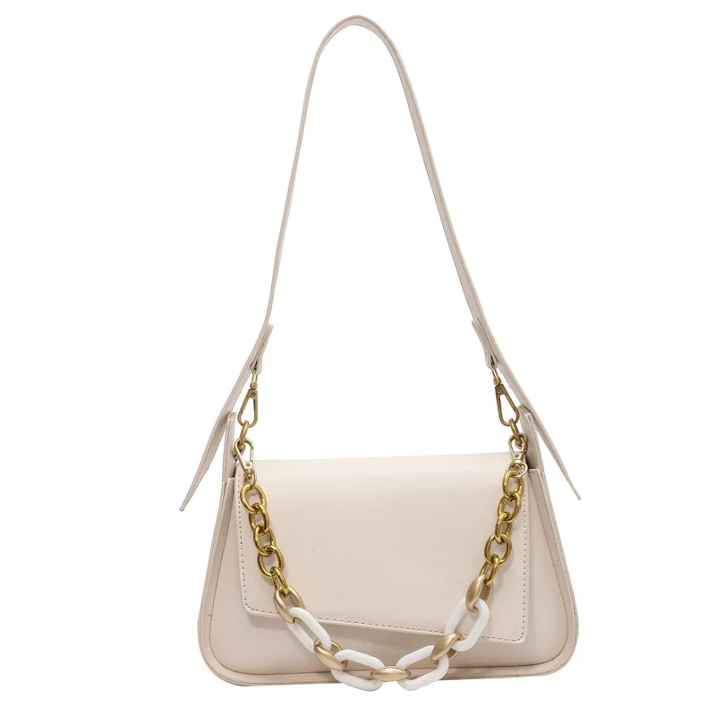 Advanced Texture Small for Women 2024 New Special-Interest Design Crossbody Square Solid Color Chain Shoulder Underarm Bag