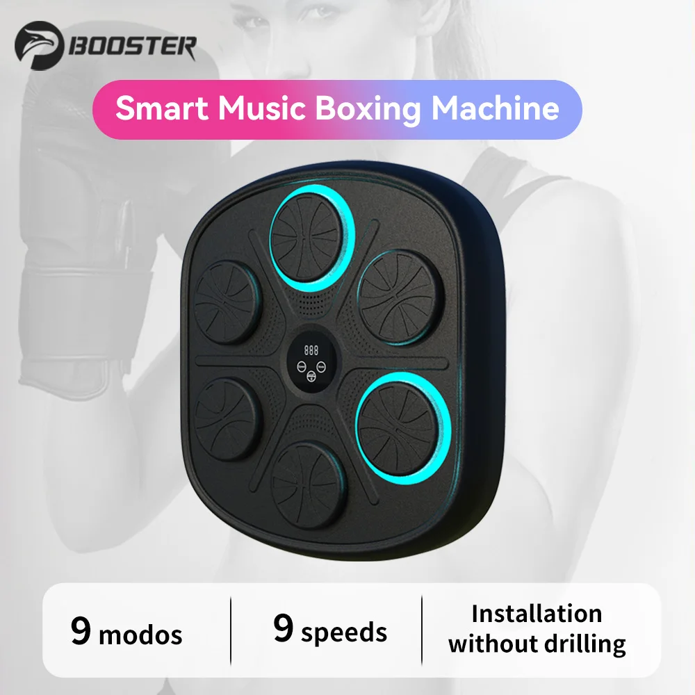 Nuovo Aggiornato Smart Music Boxing Machine Wall Target Led Sandbag Illuminato Rilassante Reazione Training Target Boxing Sports Agility