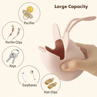 1pc bébé Silicone porte-sucette étui, 100% Silicone souple porte-mamelon conteneur boîte garder sucette étui sucettes 3