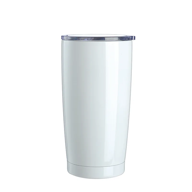 SUBLIMATION WHITE Blank Stainless Steel Insulated Soda Can Tumblers - —  Bulk Tumblers