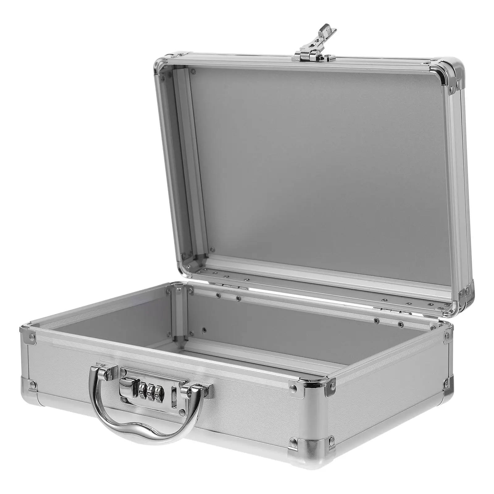 Aluminum Alloy Handcase Tool Storage Box Metal Briefcase Hard Carrying Case Small Tool Case Box ganizer Portable