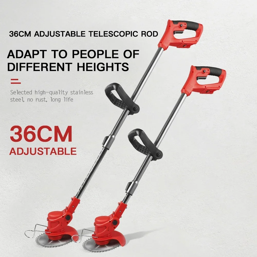 Multi Function Household Rechargeable Mower Lithium Lawn Mower Grass Trimmer Electric String Cordless Grass Cutting Machine