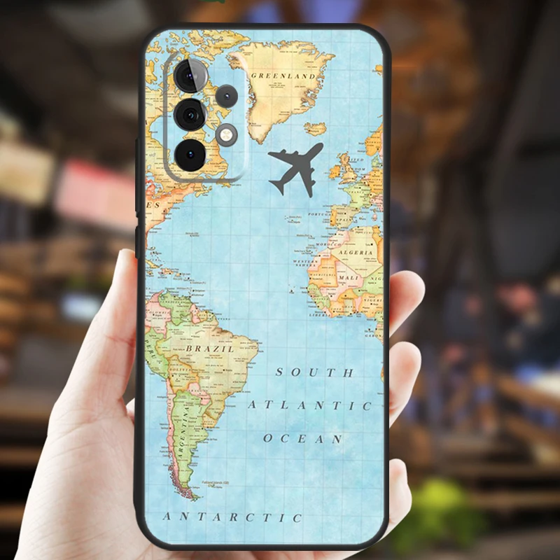 World Map Travel Phone Case – Stylish and Durable Design
