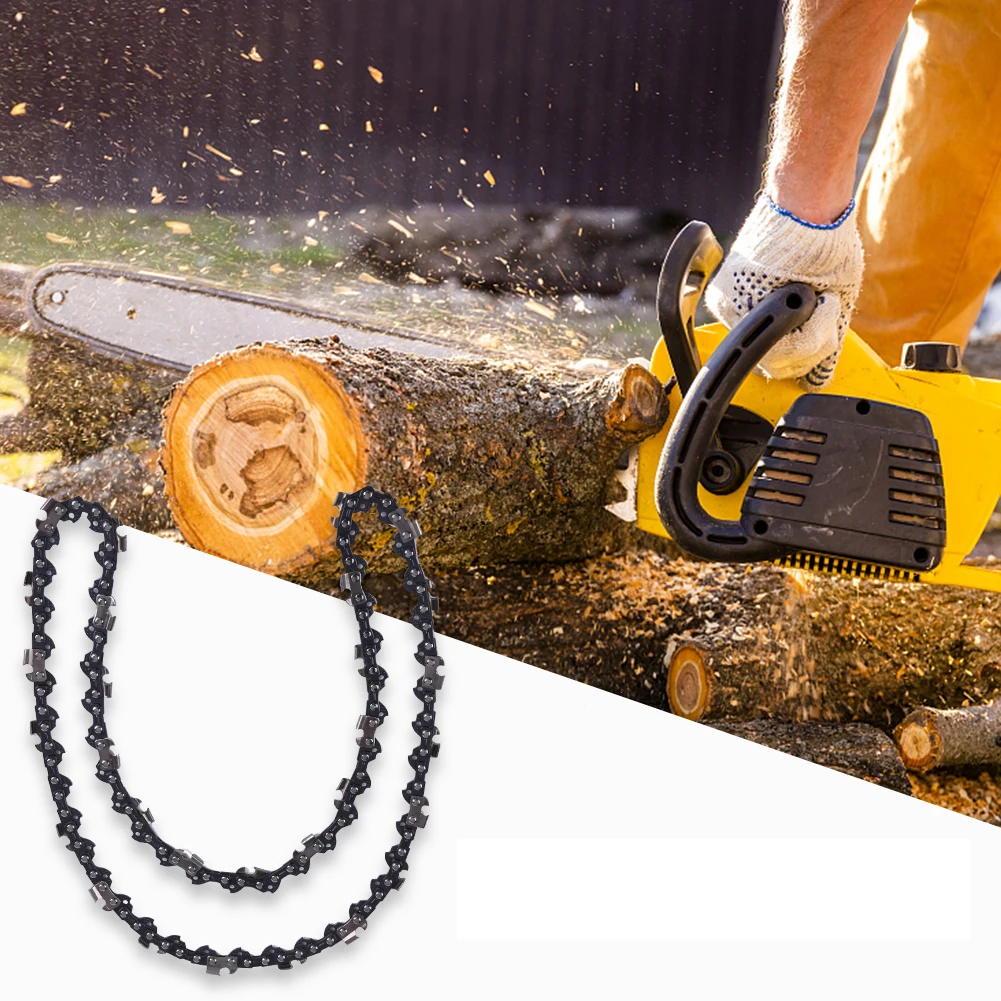 12/8Inch Metal Saw Chain 22 Teeth 45 Drive Links Replacement Chainsaw Saw Chain Spare Parts 3/8inch Pitch Electric Accessory