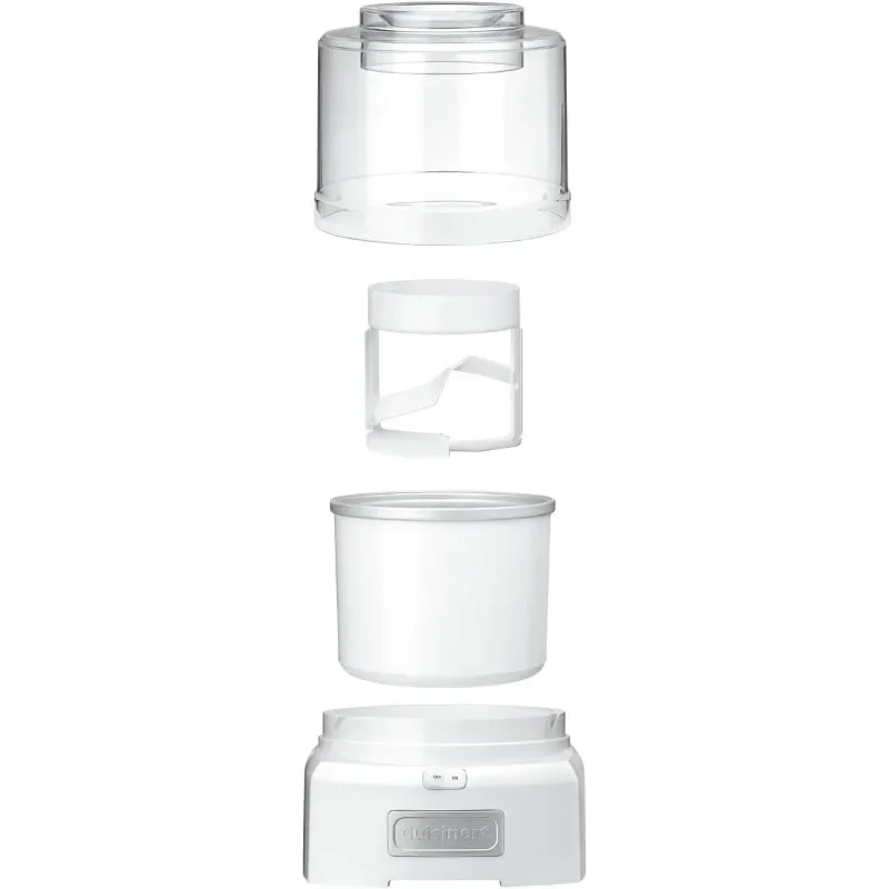 Ice Cream Maker Machine, 1.5 Quart Sorbet, Frozen Yogurt Maker, Double Insulated, White, ICE-21P1 4