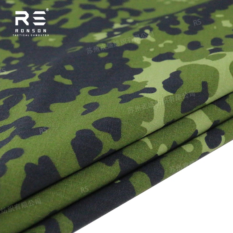 50% Nylon 50% Cotton fabric Denmark camo tactical fabric