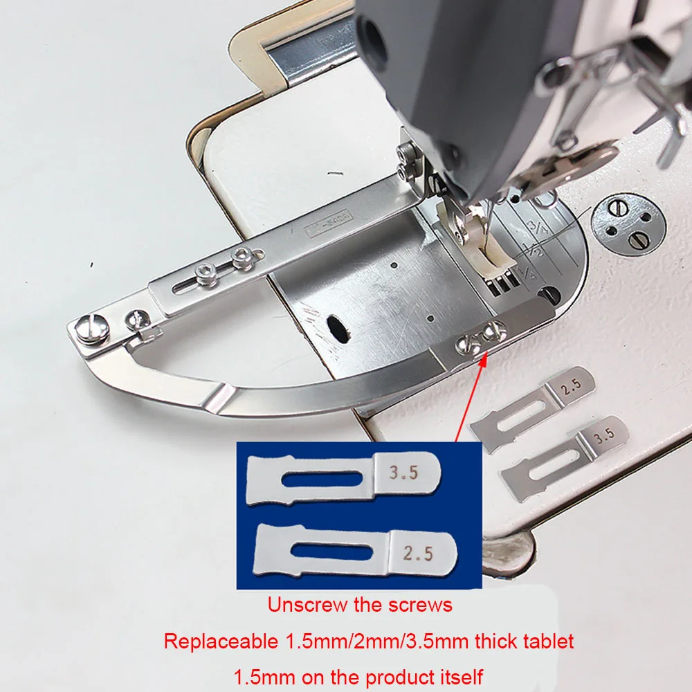 Description Picture 3 of itemCovered Seam Quilting Guide Bar Seam Guider/Rule Indutrial Lockstitch Sewing Machine Seam Guider/Flat Car Sewing Accessories