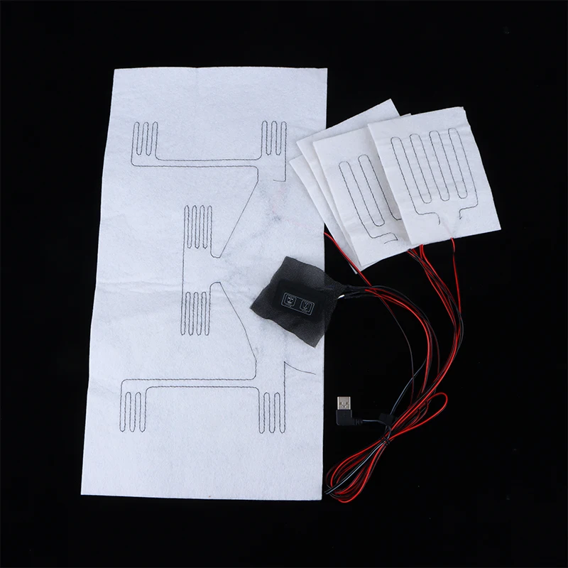 

Нагревательная подушка для жилета, куртки, 6 в 2, USB нагреватель для одежды с 3 режимами регулировки температуры, электрический нагревательный лист, белый