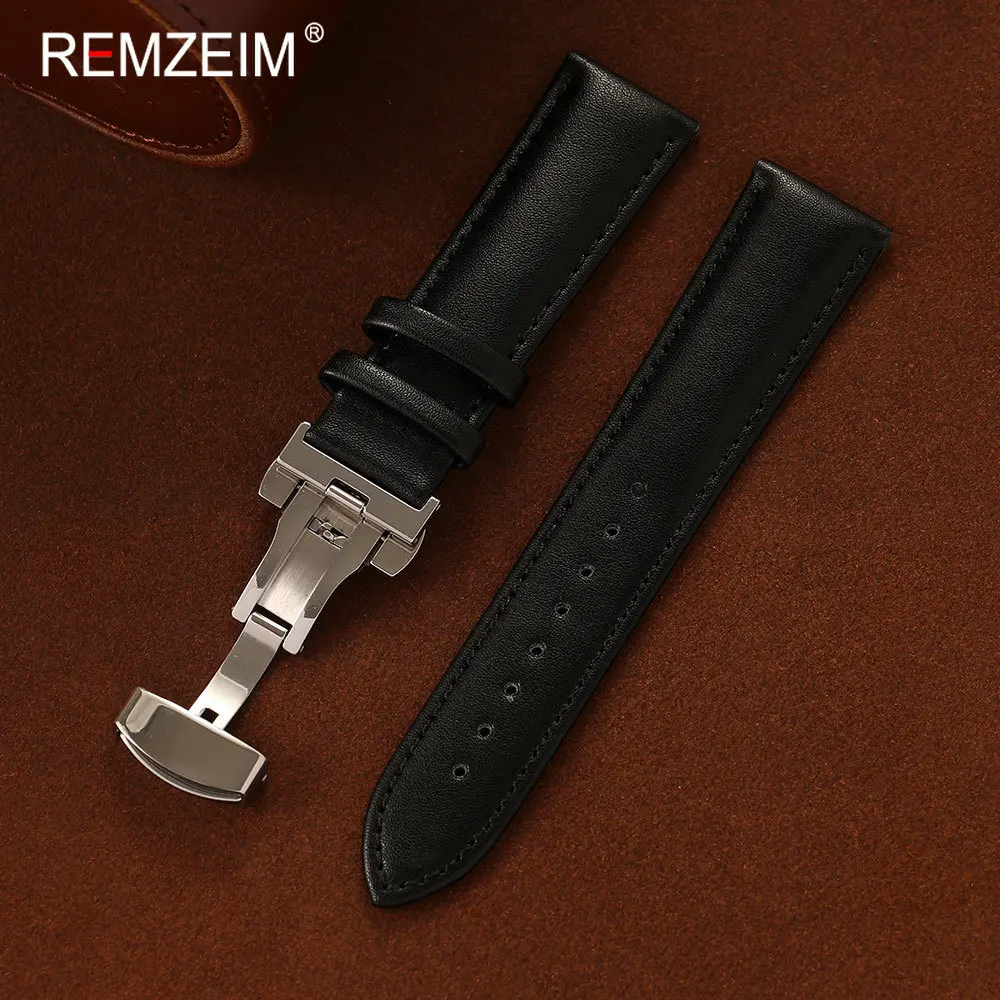 Men's Watch Strap with Butterfly Buckle - Comfortable & Durable for Everyday Wear