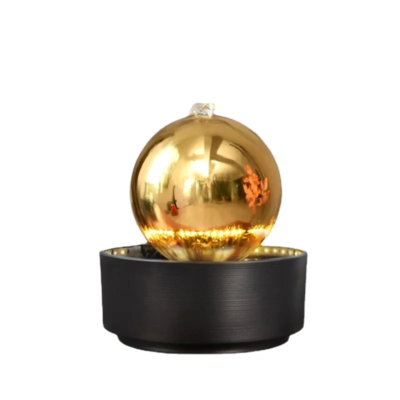 

Water Purifier Fountain Creative Decoration Flowing Water Humidification Office Light Luxury Desktop Living Room Small Ornaments